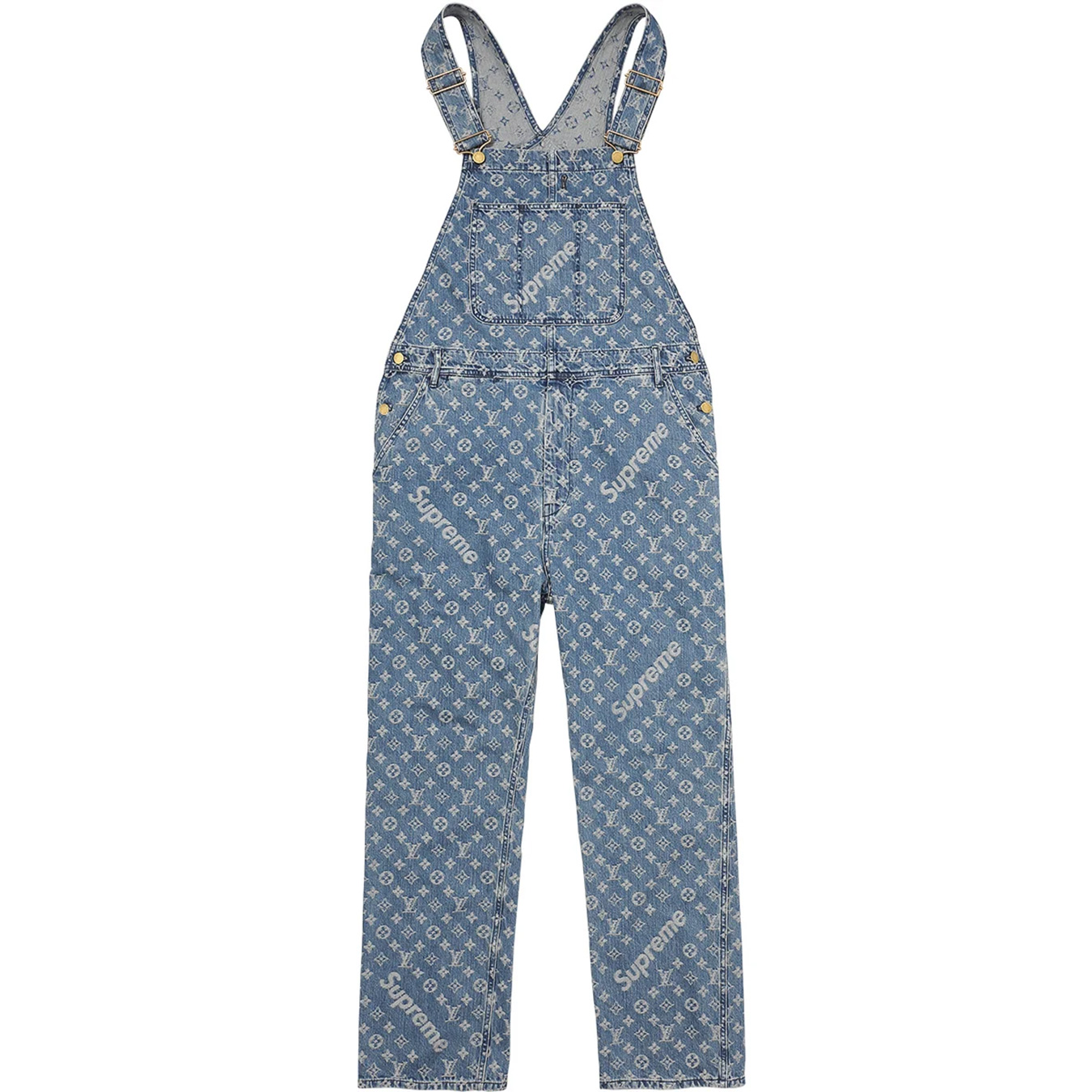 Louis Vuitton/Supreme Jacquard Denim Overalls
